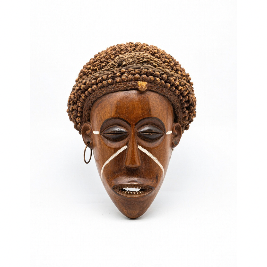 Indigo Patterned Spirit Mask