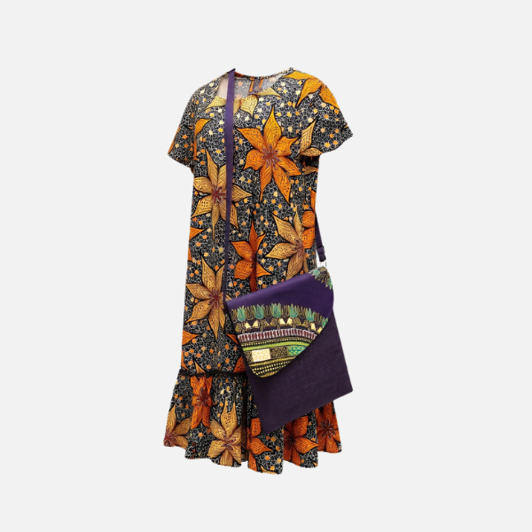 Ukweli African Print Midi Dress