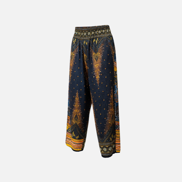 Dashiki Heritage Wide-Leg Pants African Artisan Collection